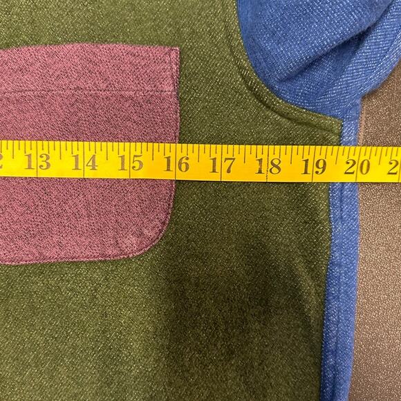 Abercrombie & Fitch Color Block Cotton Flannel Button Down Size S - Picture 8 of 9